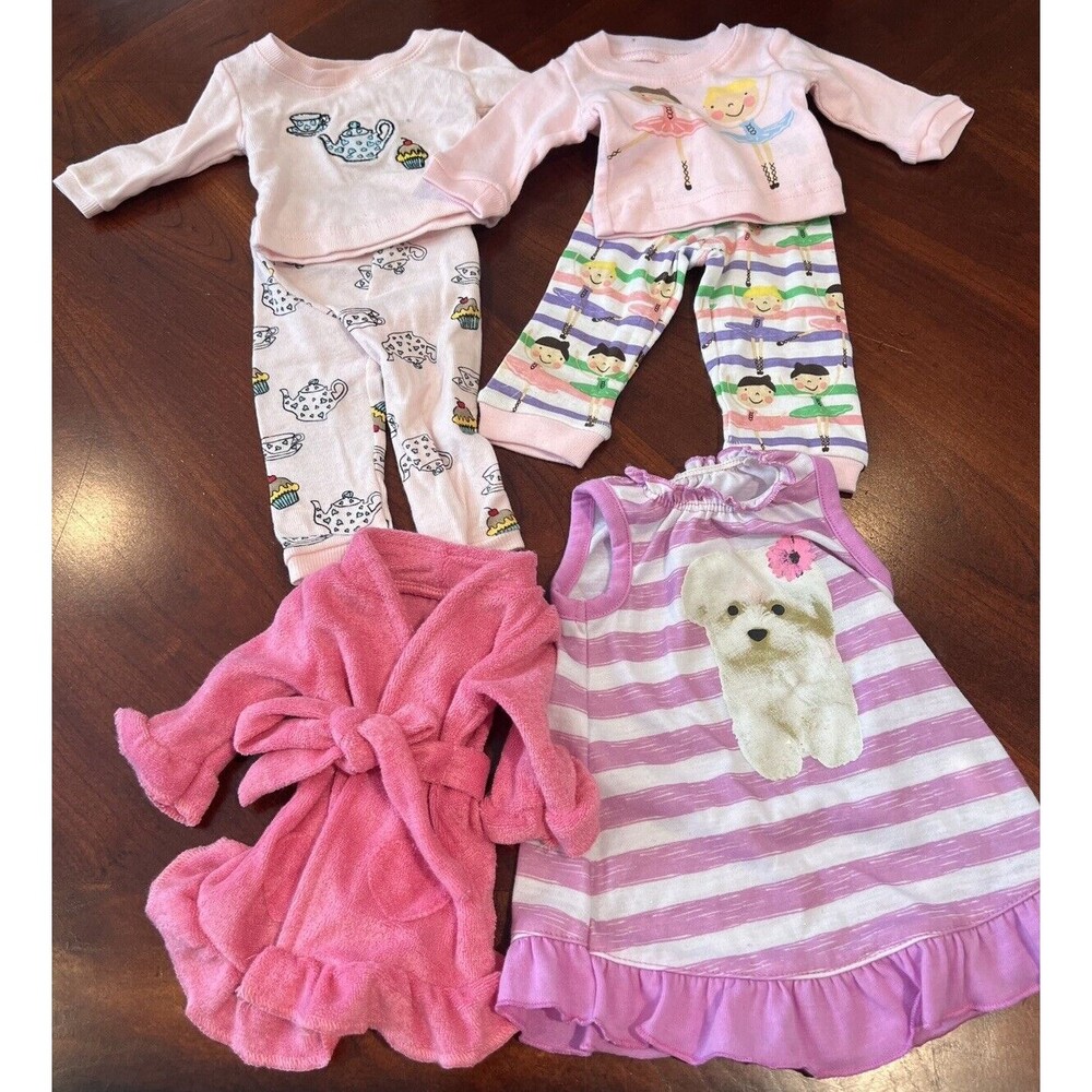 Mixed Lot 6 Pc Pajamas Sleepwear Robe for 18” Dolls OG, American Girl